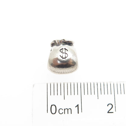 PANDORA 925 Sterling Silver Money Bag Bead Charm