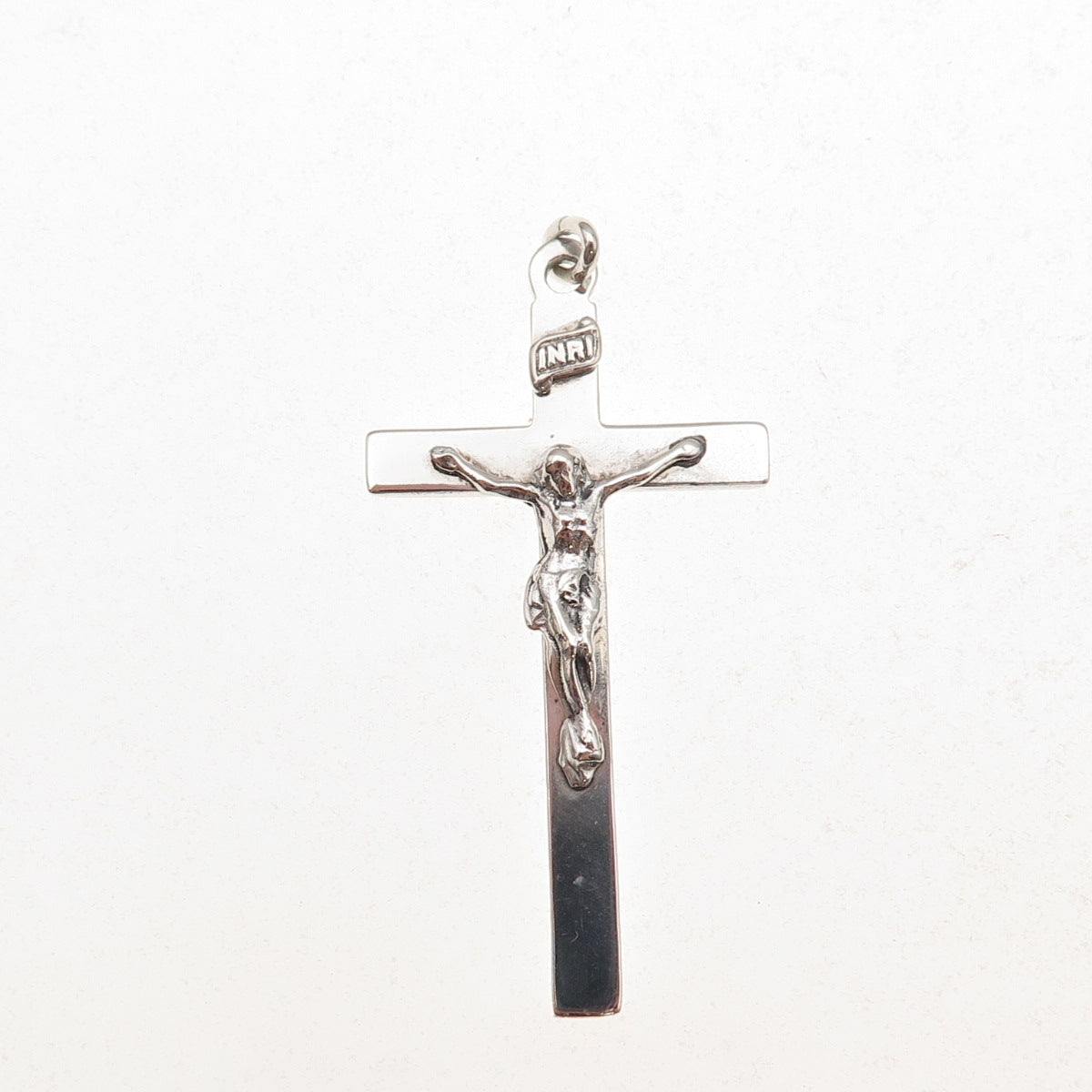 925 Sterling Silver Vintage Crucifix Cross Religious Charm Pendant