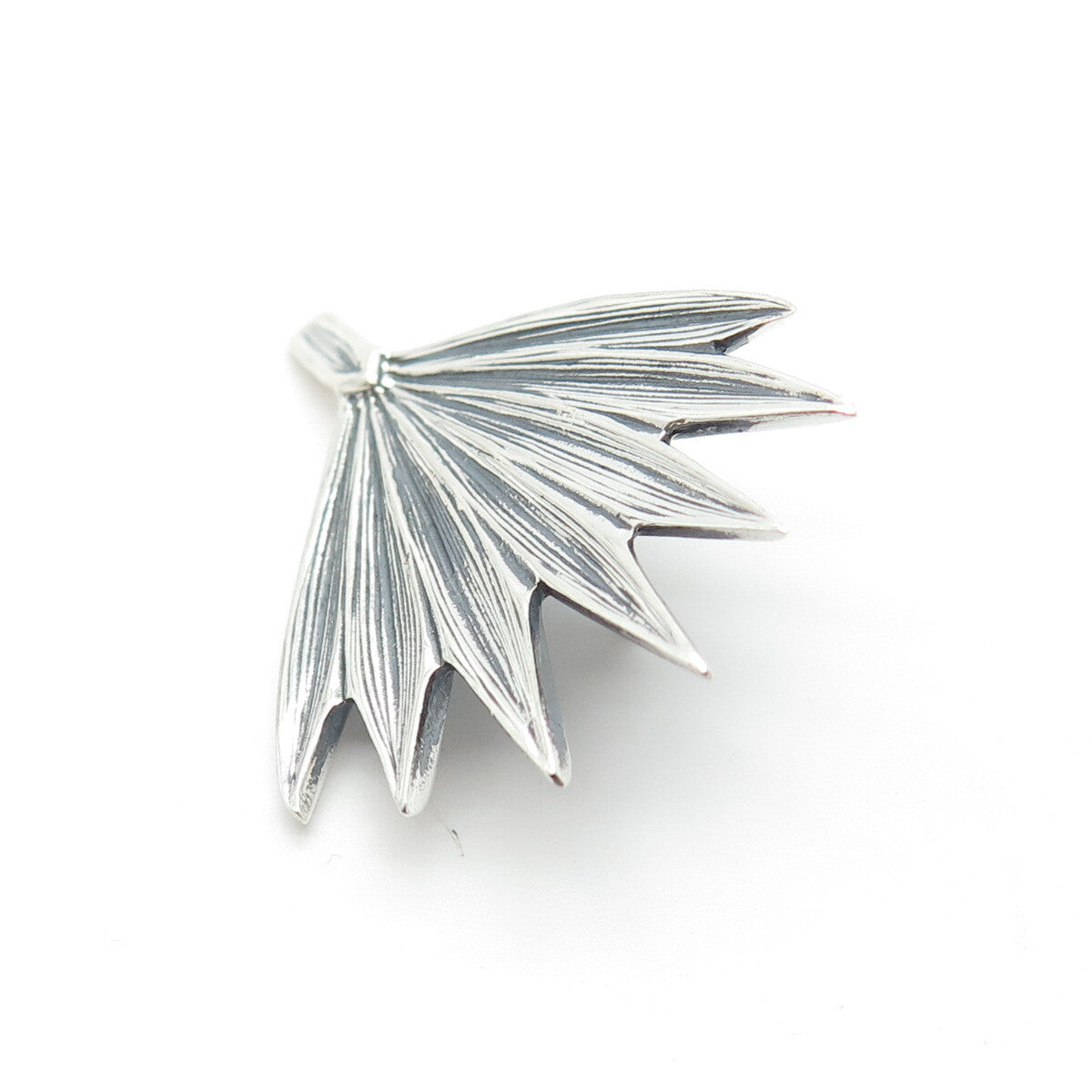 925 Sterling Silver Vintage 2006 "Woodlands Trail & Park" Leaf Pin
