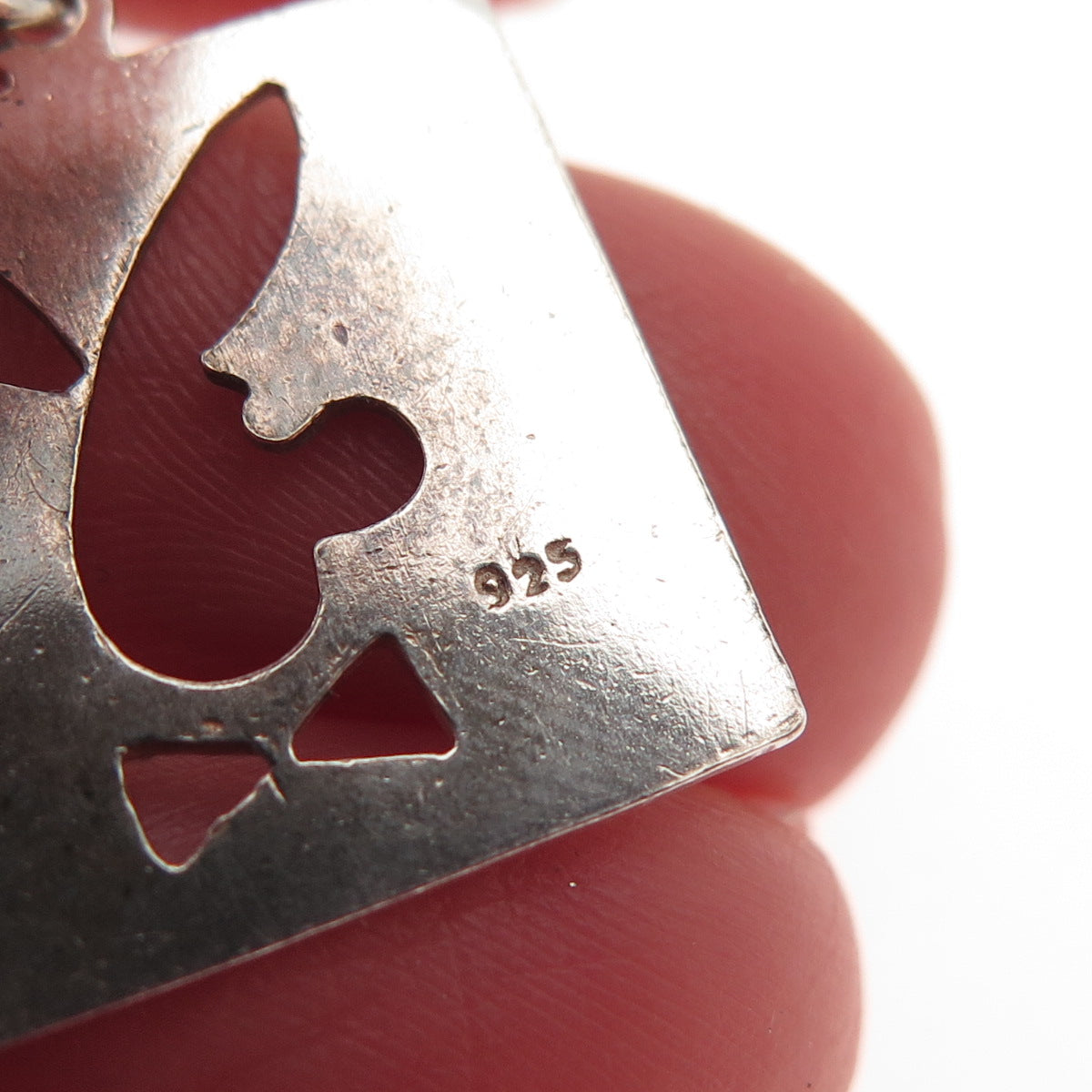 925 Sterling Silver Vintage Rabbit Mini Charm Pendant
