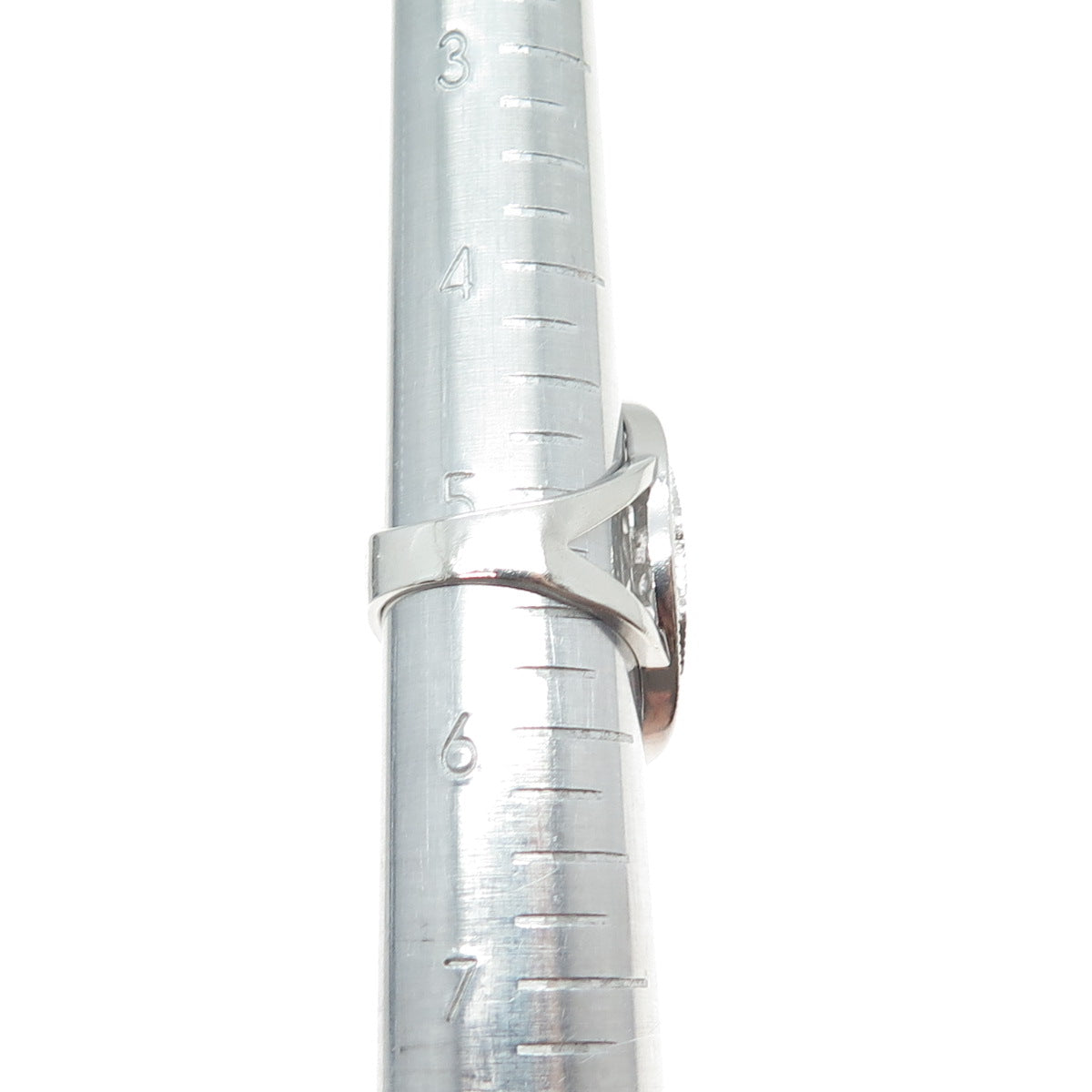 925 Sterling Silver Round-Cut C Z Sun / Flower Ring Size 5.5