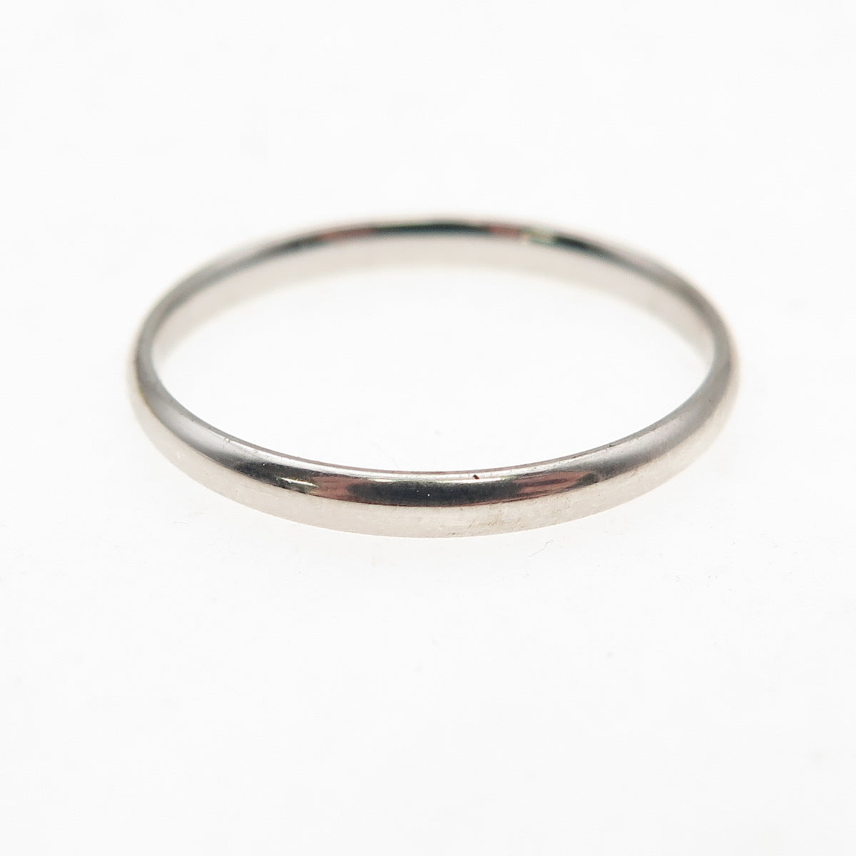 925 Sterling Silver Vintage Classic Wedding Stackable Band Ring Size 7.5