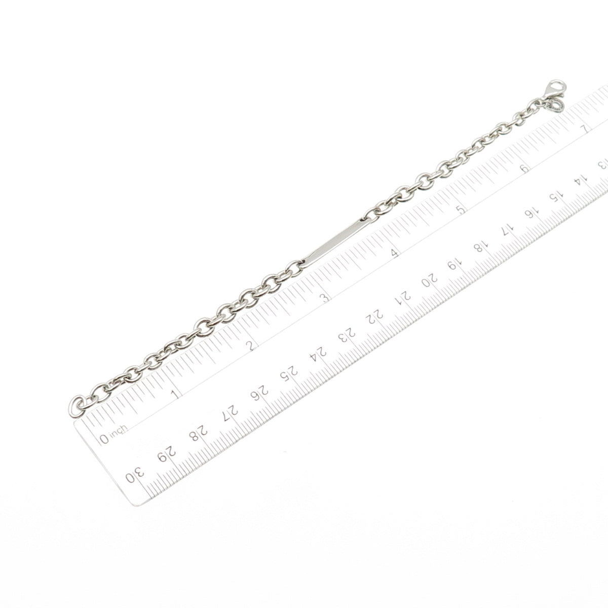 PANDORA 925 Sterling Silver Cable Link ID Bracelet 7"