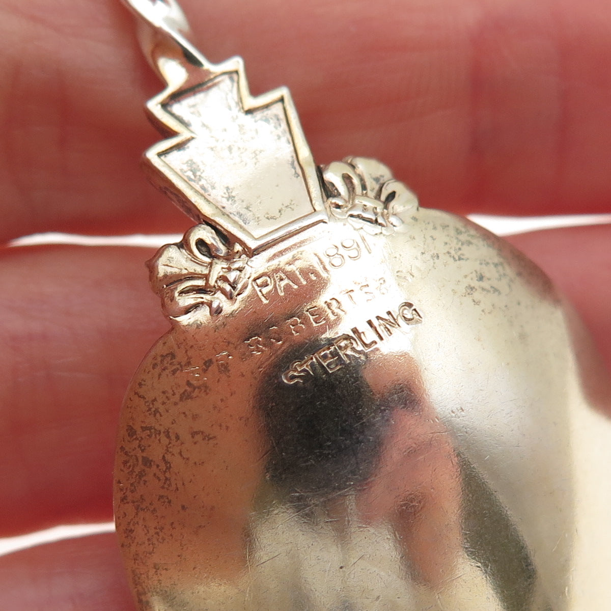 E.P. Roberts & Son 925 Sterling Silver Antique 1891 Fort Pitt Coffee Spoon