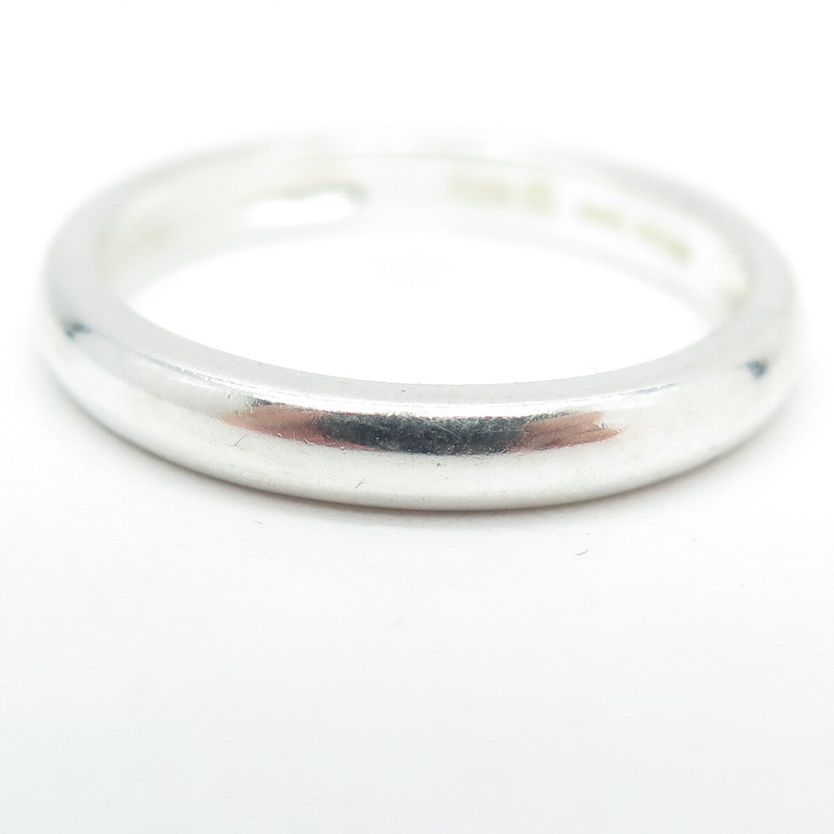 MICHELLE ALBALA 925 Sterling Silver Classic Wedding Band Ring Size 10.25