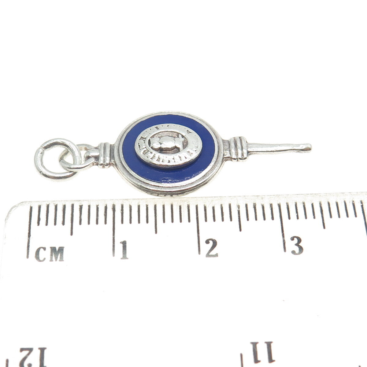 BARR'S 925 Sterling Silver Vintage Enamel Bensalem Township High School Pendant
