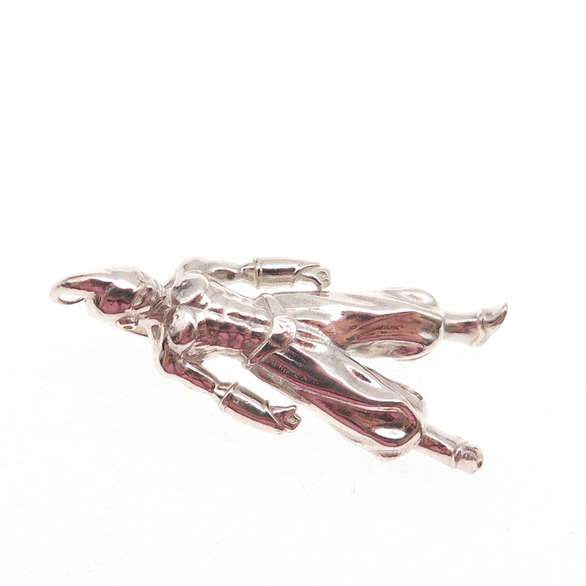 925 Sterling Silver Vintage Majin Buu Cartoon Character 3D Slide Charm Pendant