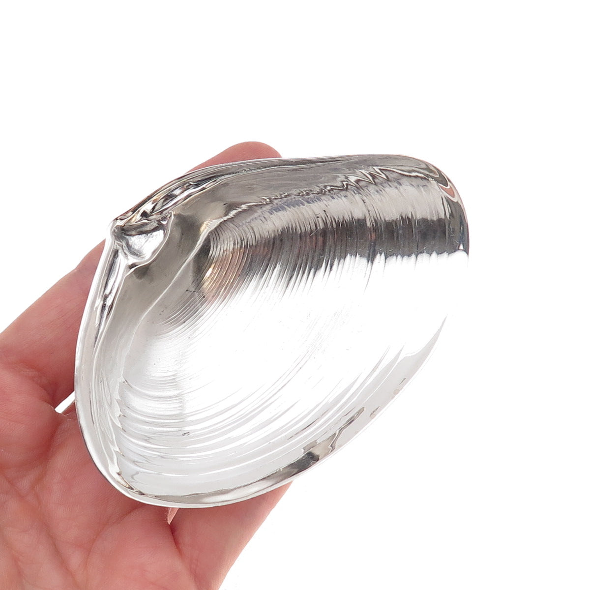 Wallace 925 Sterling Silver Antique Art Deco Clam Shell Candy / Nut Dish #4020