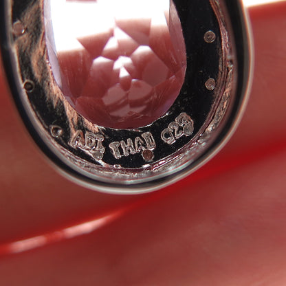 925 Sterling Silver Real Diamond & Multi-Color Gem Box Chain Necklace 18"