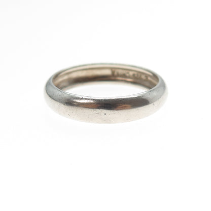 ROSS SIMONS 925 Sterling Silver Vintage Classic Wedding Band Ring Size 12