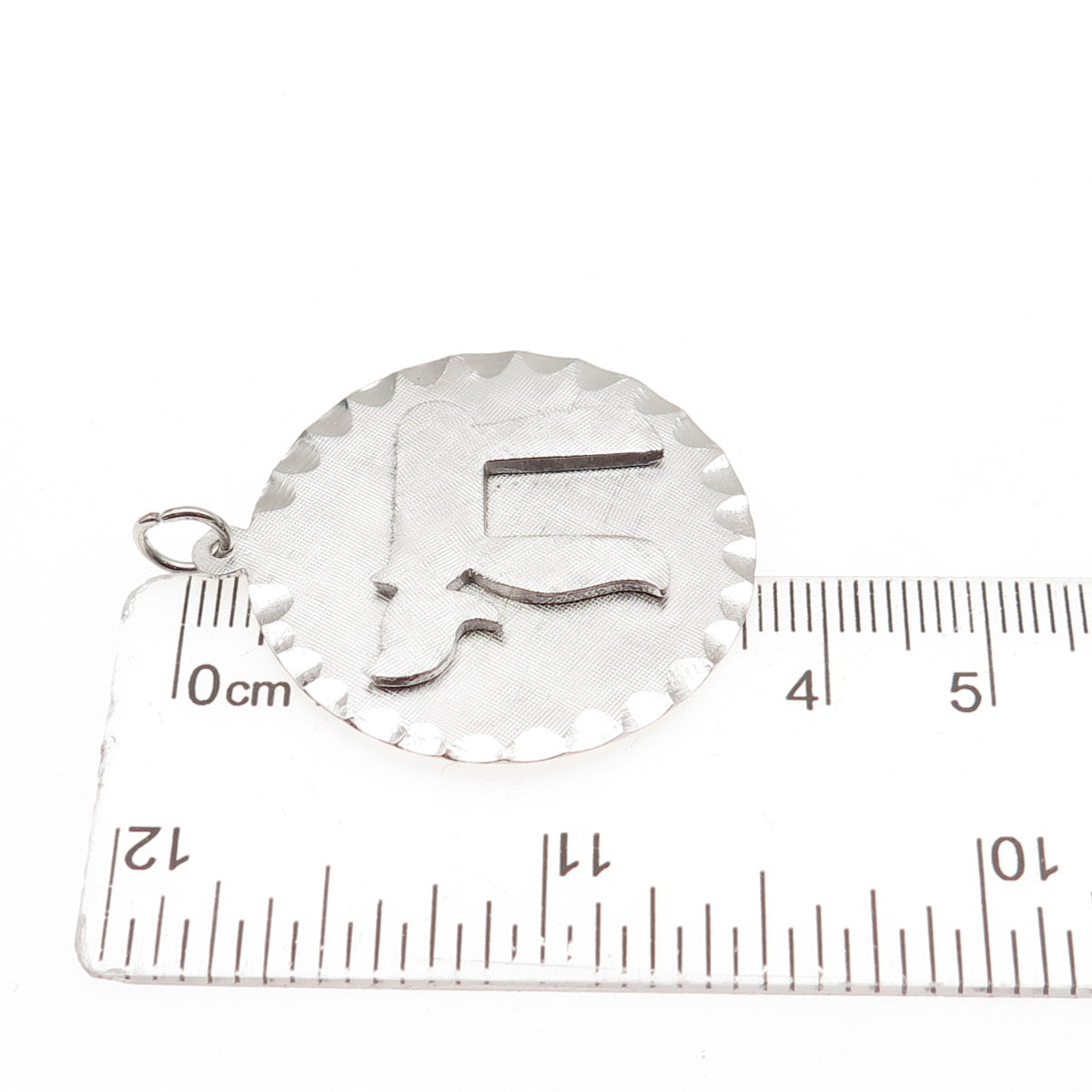 925 Sterling Silver Vintage Chai Judaica Charm Pendant