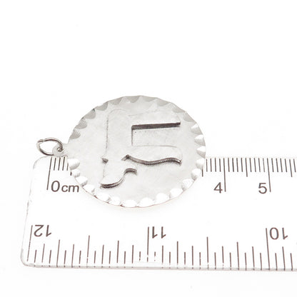 925 Sterling Silver Vintage Chai Judaica Charm Pendant