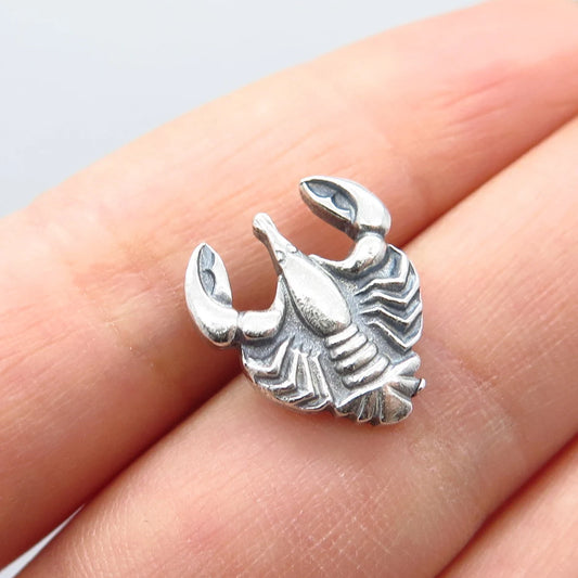 925 Sterling Silver Vintage Anson Scorpio Zodiac Sign Pin