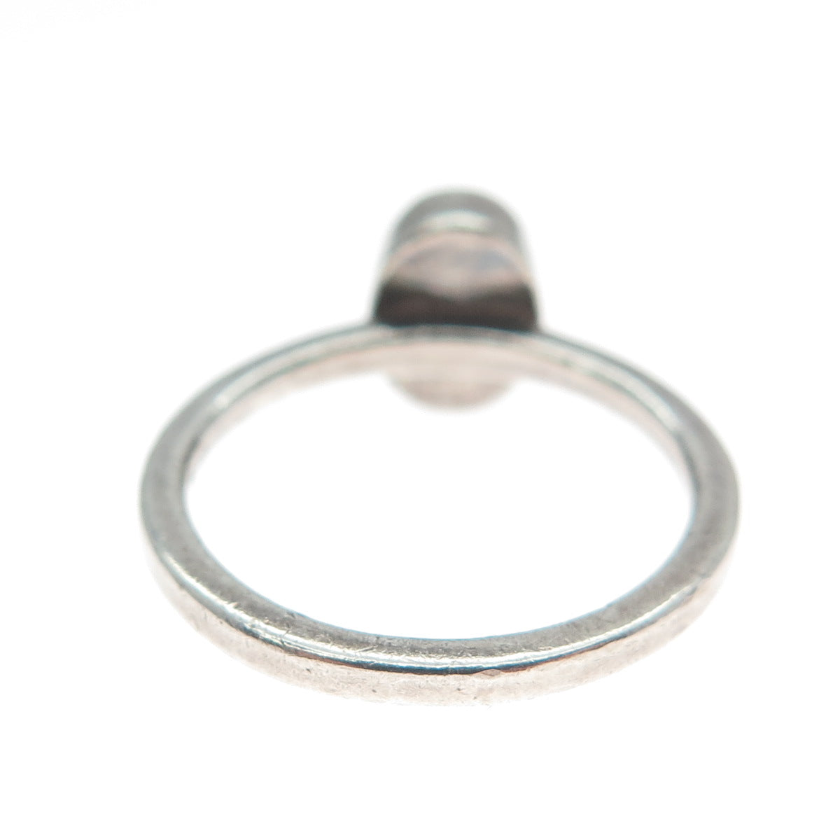 SHUBE 925 Sterling Silver Vintage Real Cabochon Amethyst Oxidized Ring Size 7