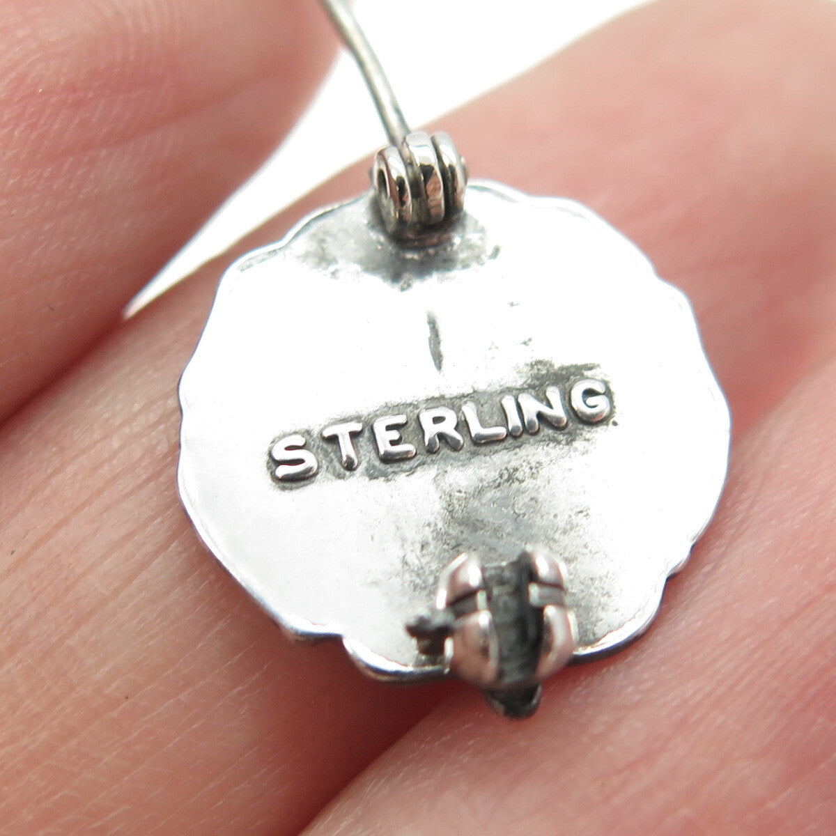 925 Sterling Silver Antique Art Deco JCL Junior Classical League Torch Brooch