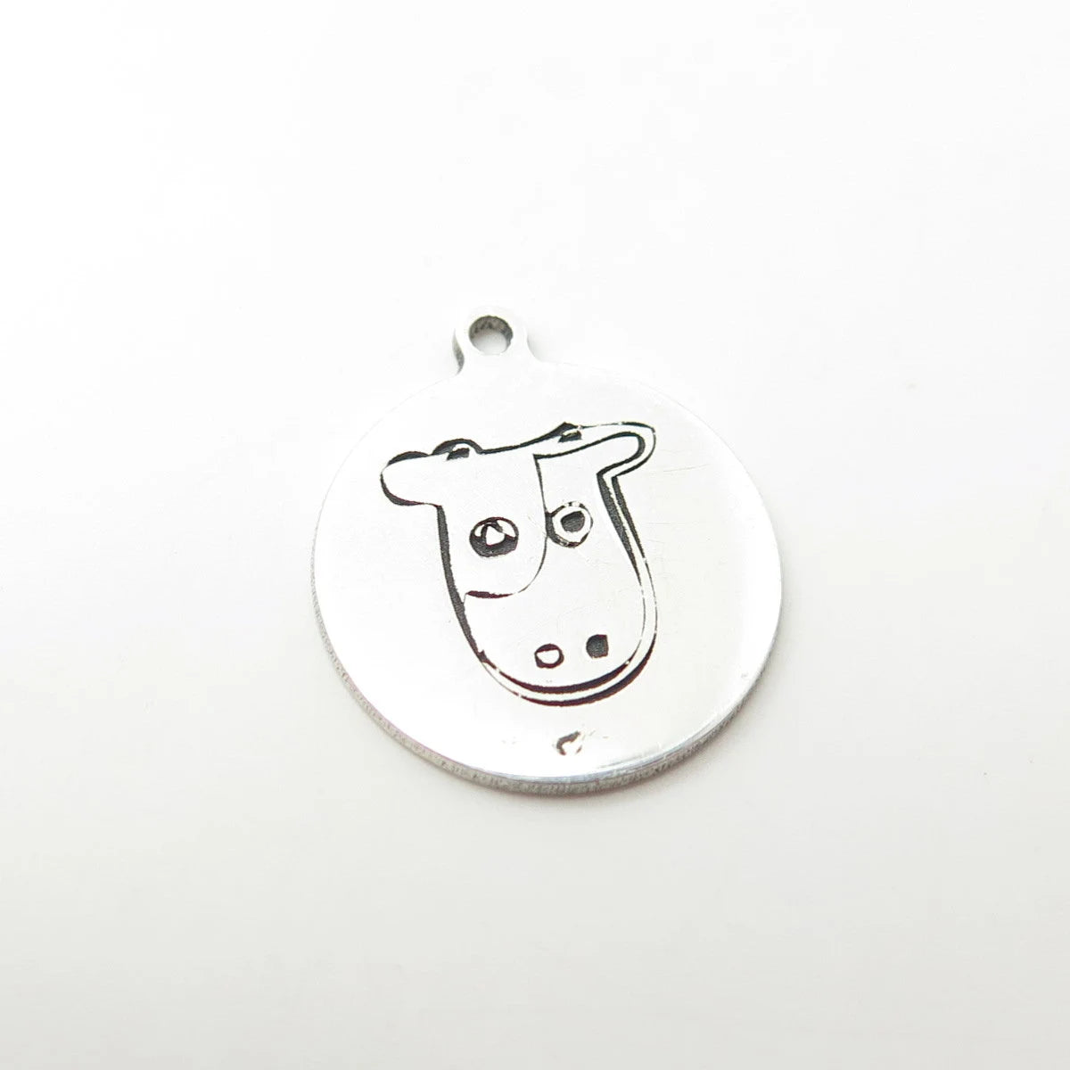 925 Sterling Silver USA Two In Town Cow Charm Pendant