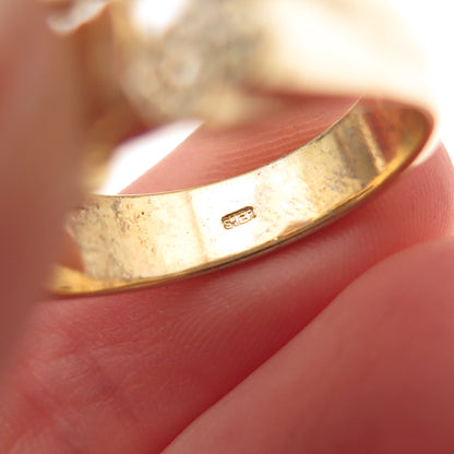 925 Sterling Silver Gold Plated Latisha Name Ring Size 8.5