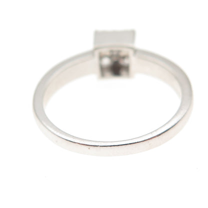 925 Sterling Silver Round-Cut C Z Promise Ring Size 7.75