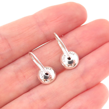 Pandora 925 Sterling Silver Round-Cut C Z Earrings