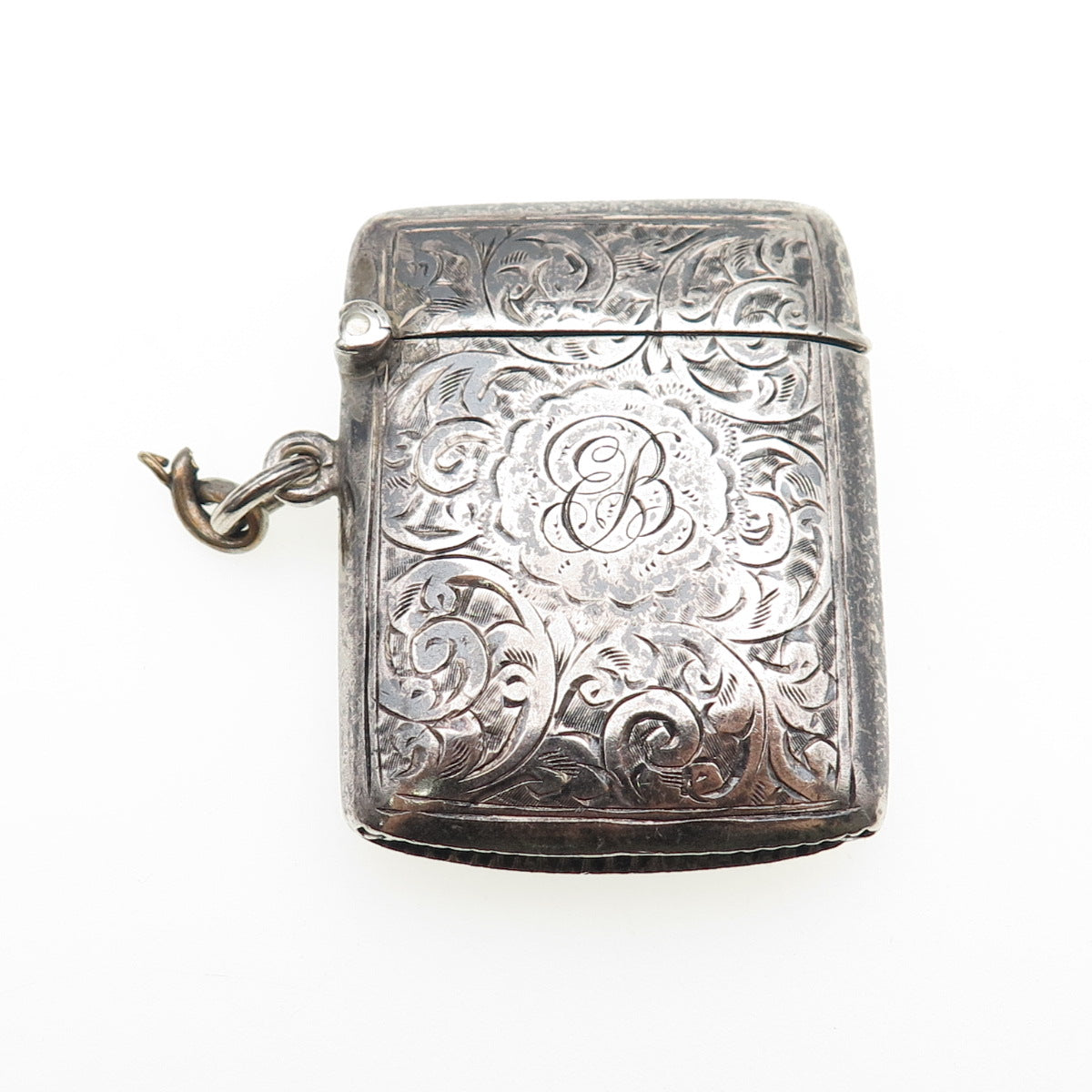 Constantine & Floyd 925 Sterling Antique 1912 Birmingham Match Safe / Vesta Case
