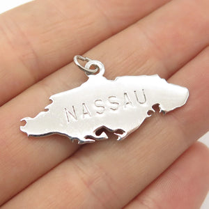 925 Sterling Silver Vintage Nassau Island Pendant
