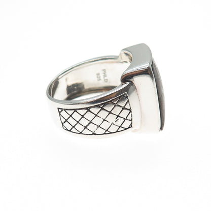 PHLD PlayHardLookDope 925 Sterling Silver Real Jasper Ring Size 10.75