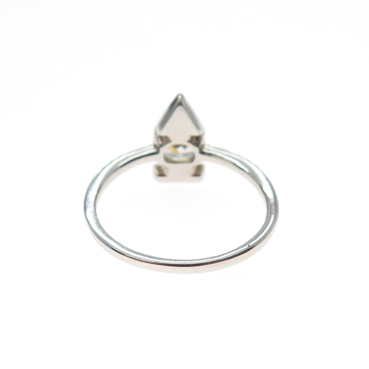 BOMB PARTY 925 Sterling Silver White C Z Arrow Ring Size 7.25