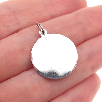 Town & Country 925 Sterling Silver Vintage Rhinestone Sweet 16 Charm Pendant