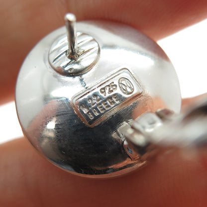 Ilias Lalaounis 22K Gold 800 & 925 Silver Vintage Greece Phaistos Disc Earrings