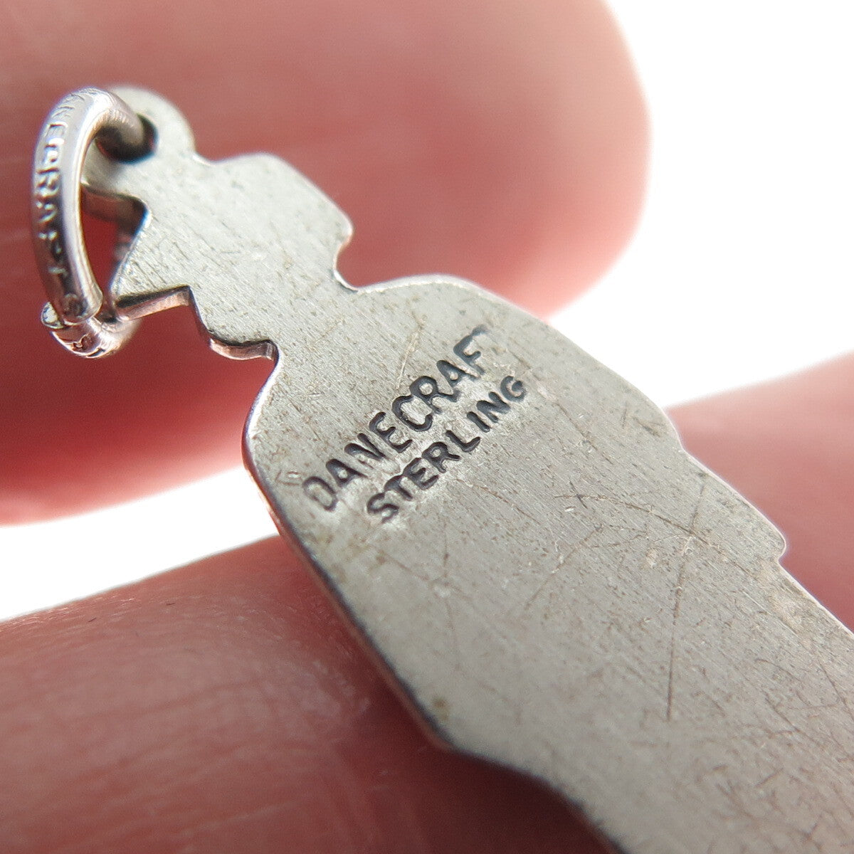 DANECRAFT 925 Sterling Silver Vintage Graduate Oxidized Pendant
