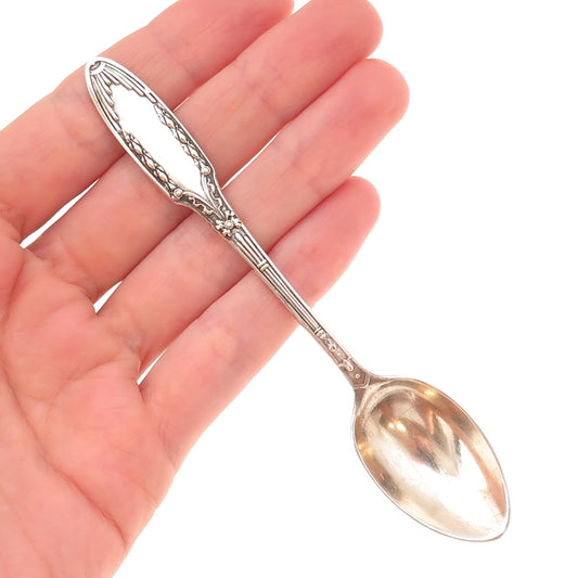 800 Silver Antique Art Deco Germany Coffee Spoon
