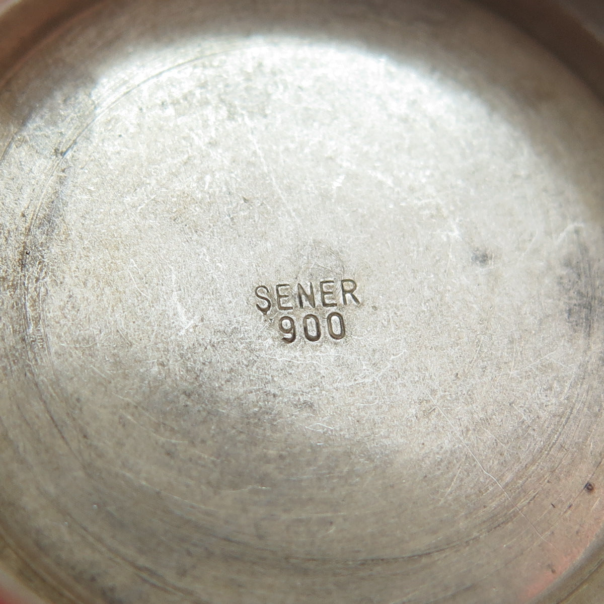 SENER 900 Silver Vintage Allah Religious Oxidized Pill Box