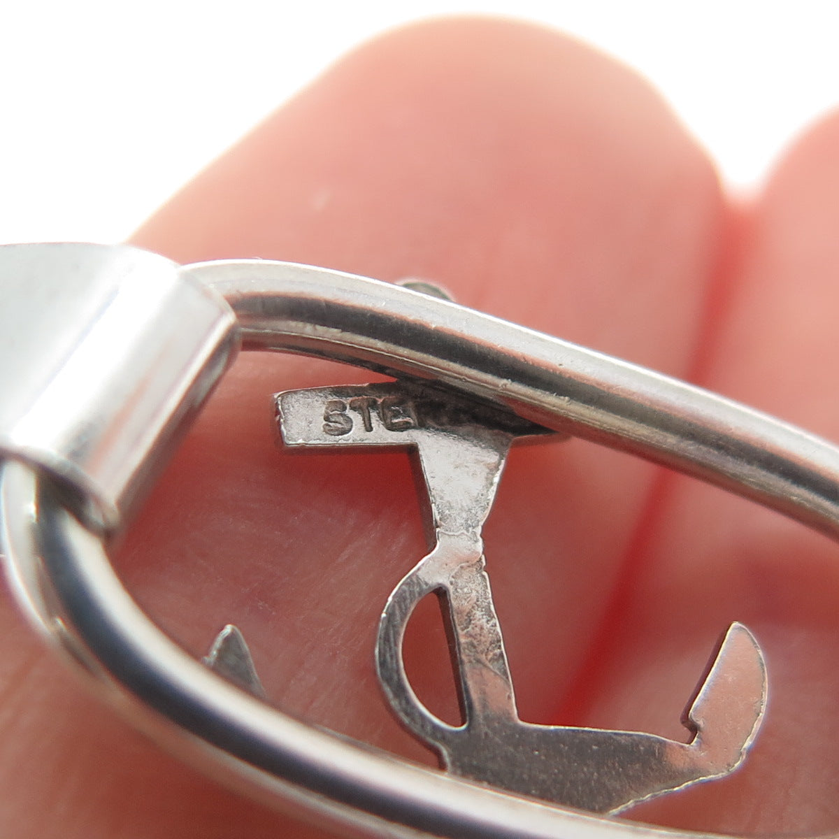 925 Sterling Silver Antique Heart Padlock Sailboat Wheel & Anchor Bracelet 7.25"