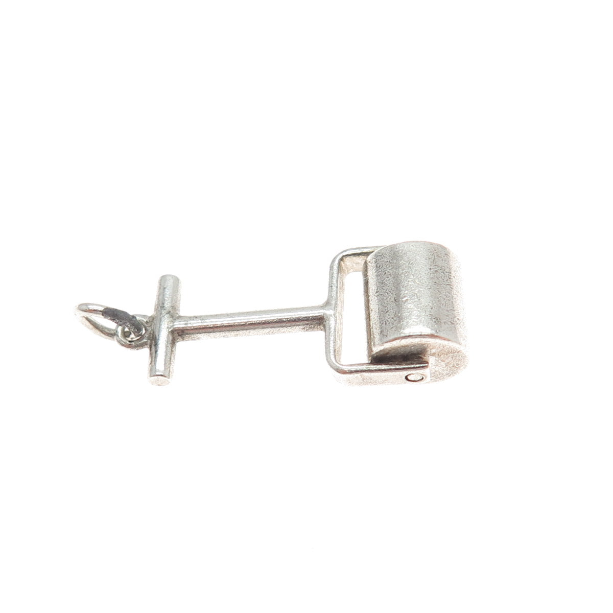 925 Sterling Silver Antique Art Deco Push Roller Movable Mini Charm Pendant