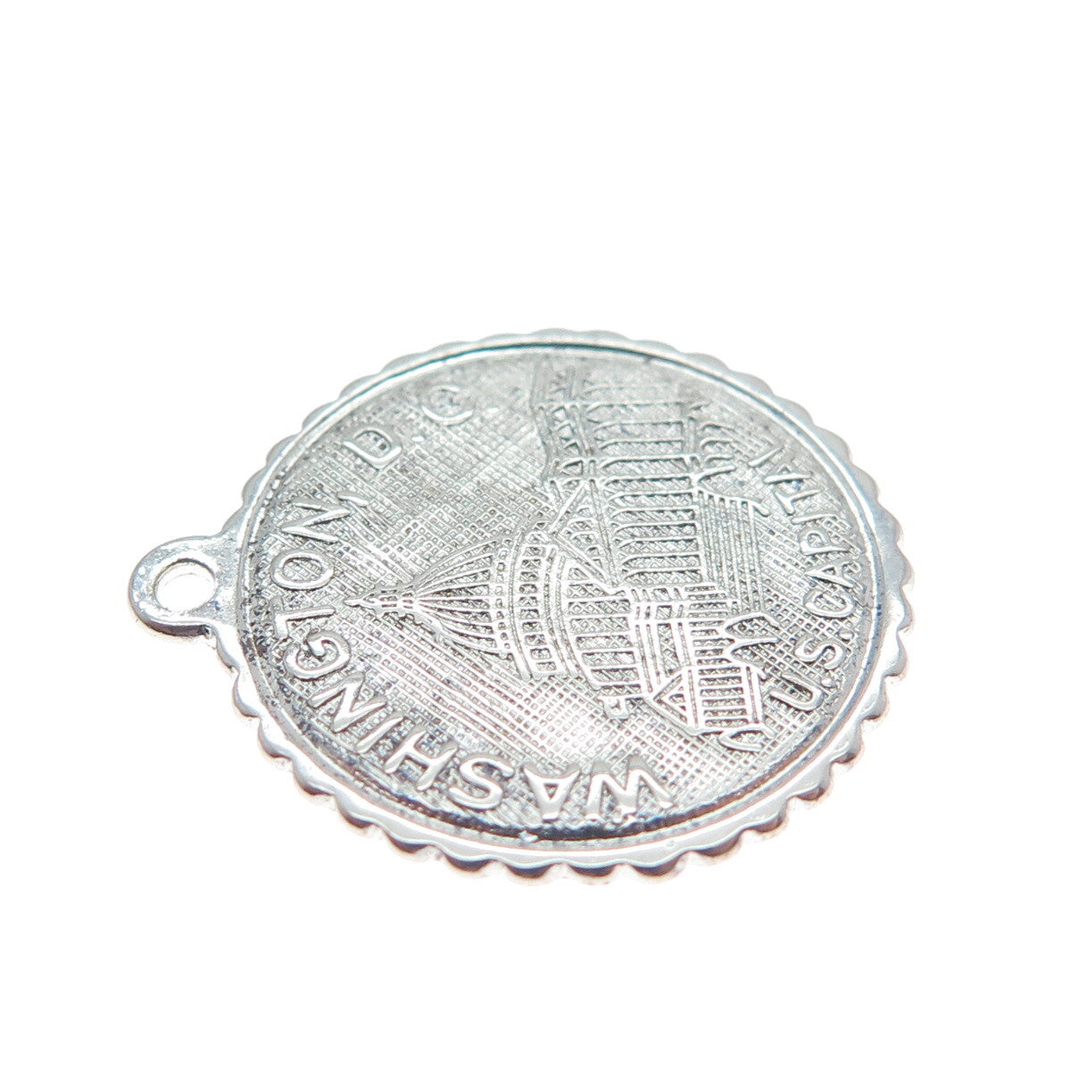 ELCO 925 Sterling Silver Vintage US Capitol Washington DC Charm Pendant