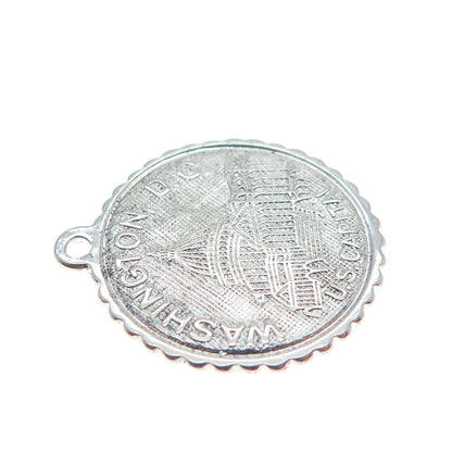 ELCO 925 Sterling Silver Vintage US Capitol Washington DC Charm Pendant