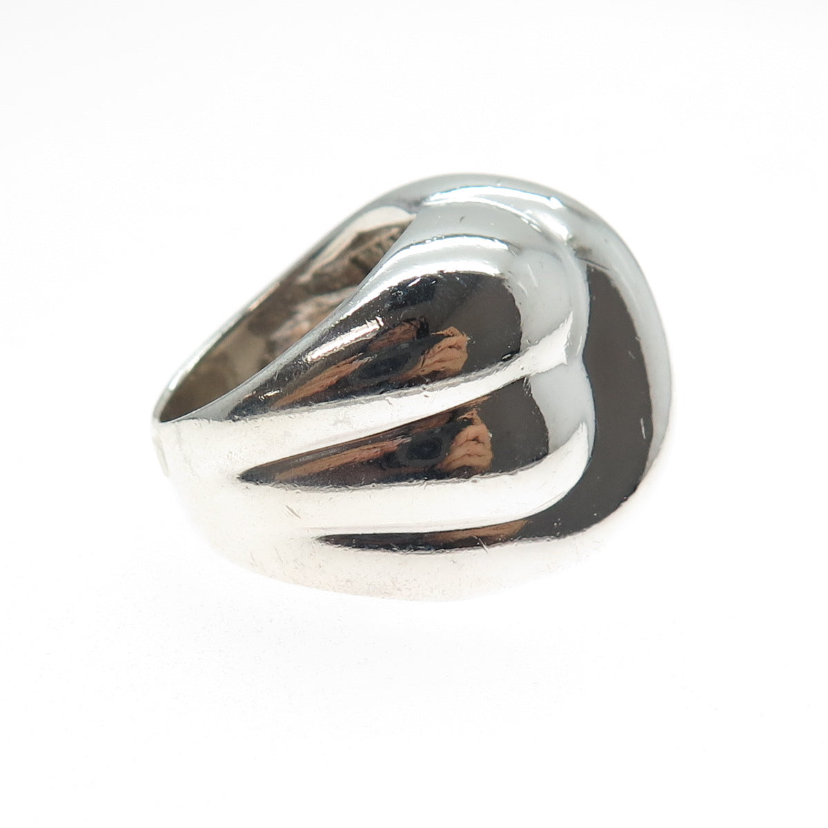 925 Sterling Silver Vintage Mexico Modernist Ring Size 7