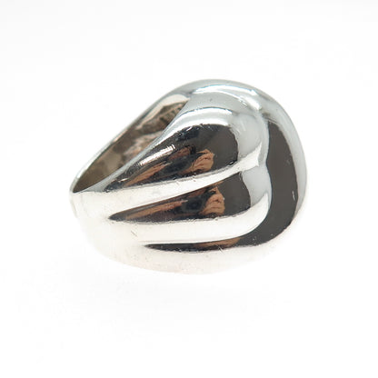 925 Sterling Silver Vintage Mexico Modernist Ring Size 7