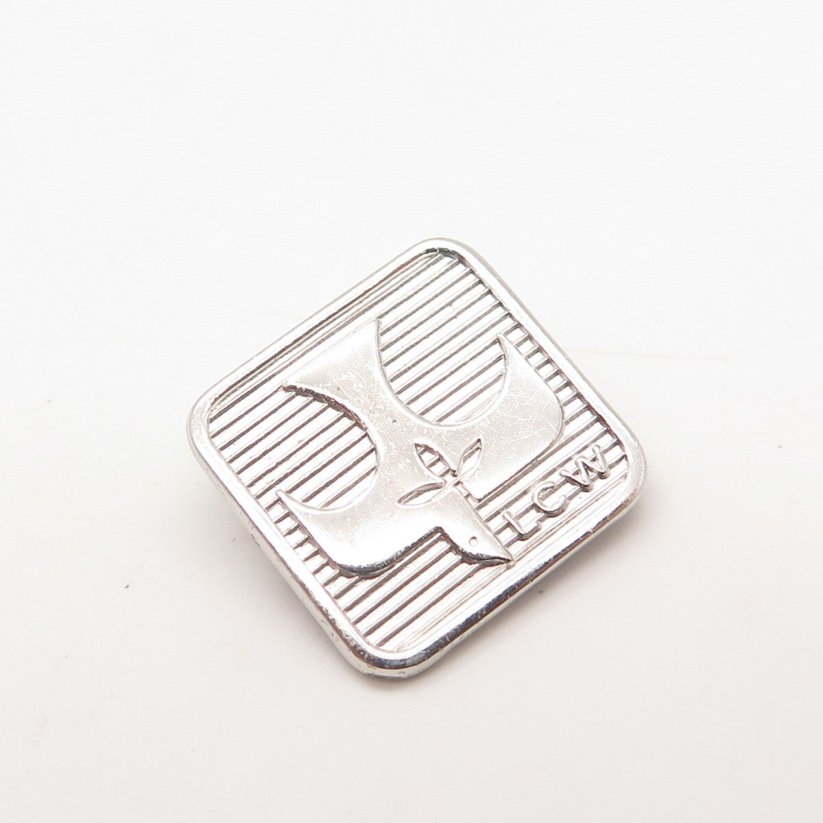 925 Sterling Silver Vintage Holy Ghost Small Pin Brooch