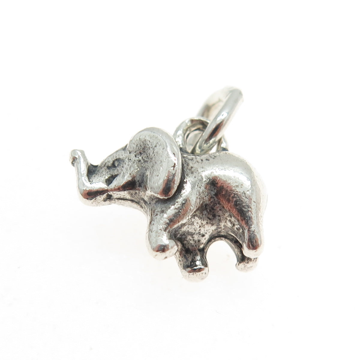 925 Sterling Silver Vintage Elephant For Good Luck 3D Pendant