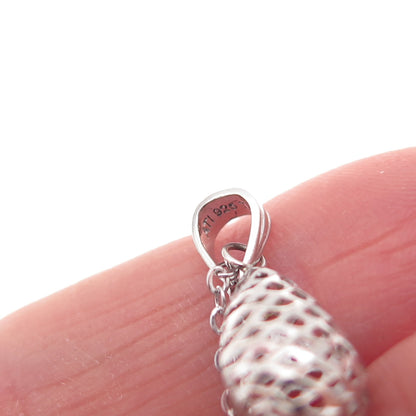 Annika Witt 925 Sterling Silver Teardrop Cable Chain Necklace 18"