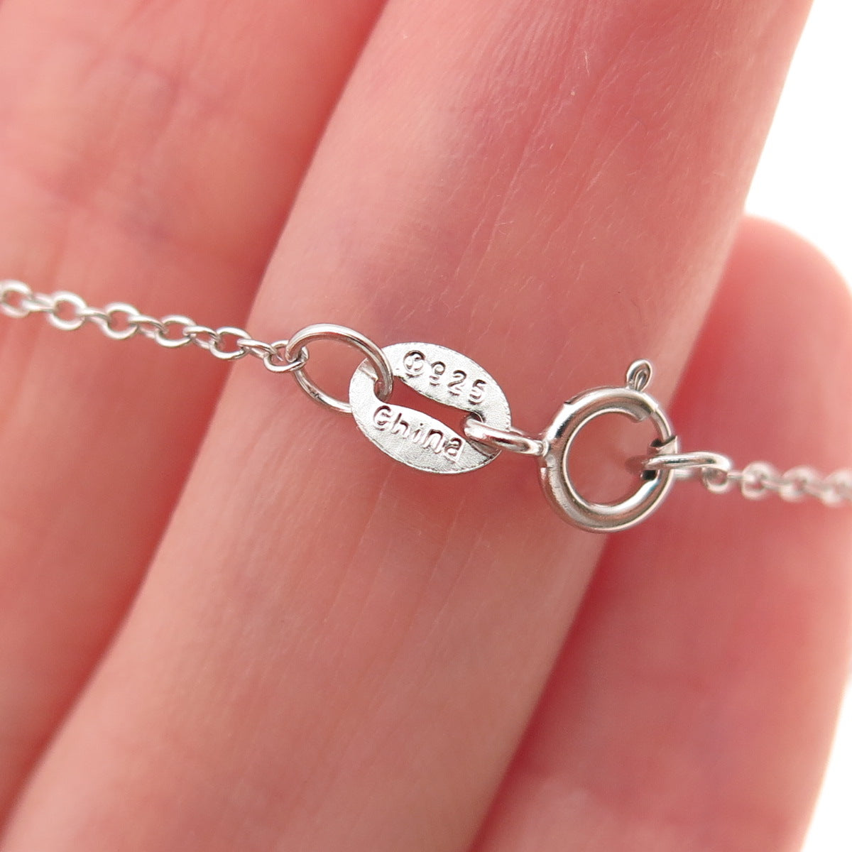 Sun 925 Sterling Silver 14K Gold Real Diamond Infinity Cable Chain Necklace 18"