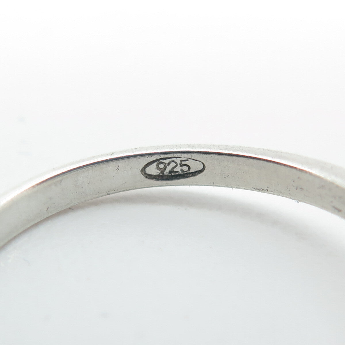 LAUREN G. ADAMS 925 Sterling Silver Vintage C Z Engagement Ring Size 8