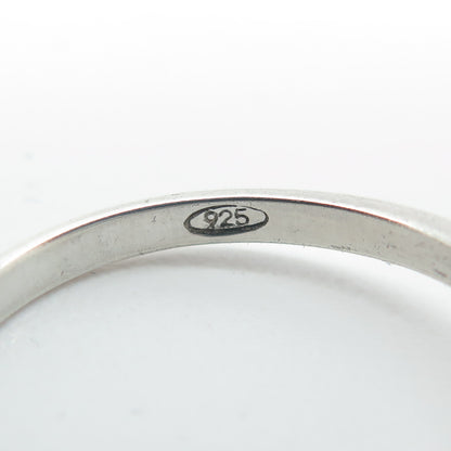 LAUREN G. ADAMS 925 Sterling Silver Vintage C Z Engagement Ring Size 8