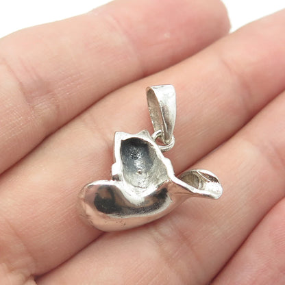 925 Sterling Silver Vintage Southwestern Cowboy Hat Charm Pendant