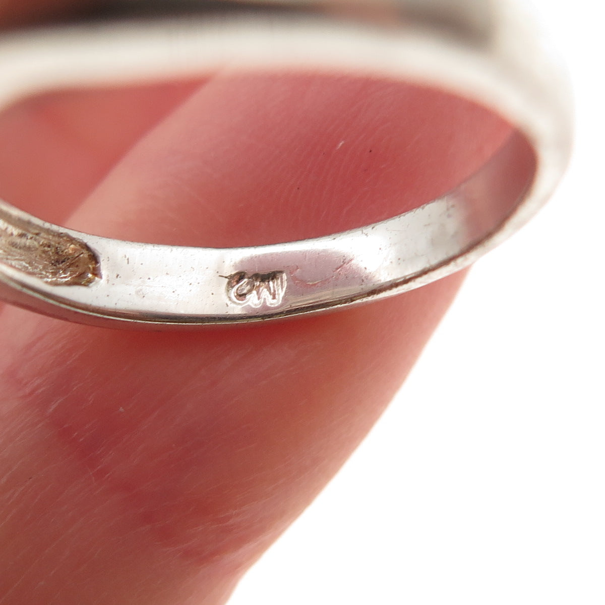 Charles Winston 925 Sterling Silver Round-Cut Lavender C Z Overlap Ring Size 7