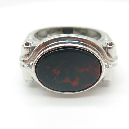 MICHAEL VALITUTTI Gems En Vogue Sterling Bloodstone Topaz Garnet Ring Size 10.25