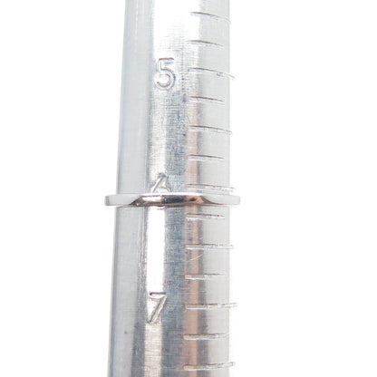 925 Sterling Silver Round-Cut C Z Modernist Ring Size 6.25