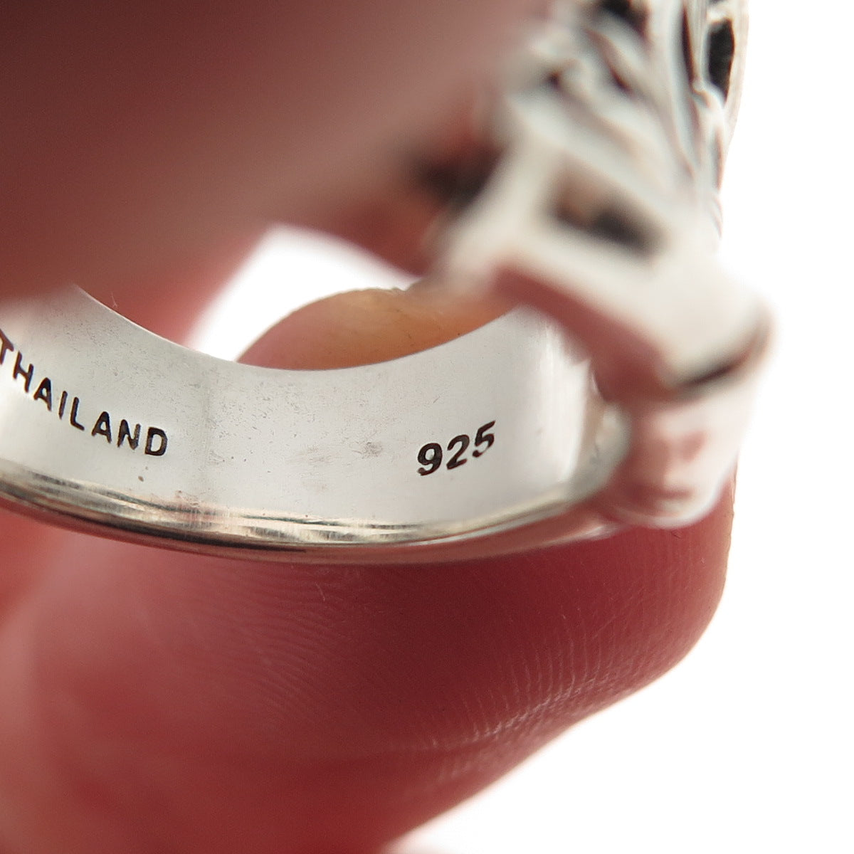Jai by John Hardy 925 Sterling Silver Bamboo Oxidized Ring Size 5.25
