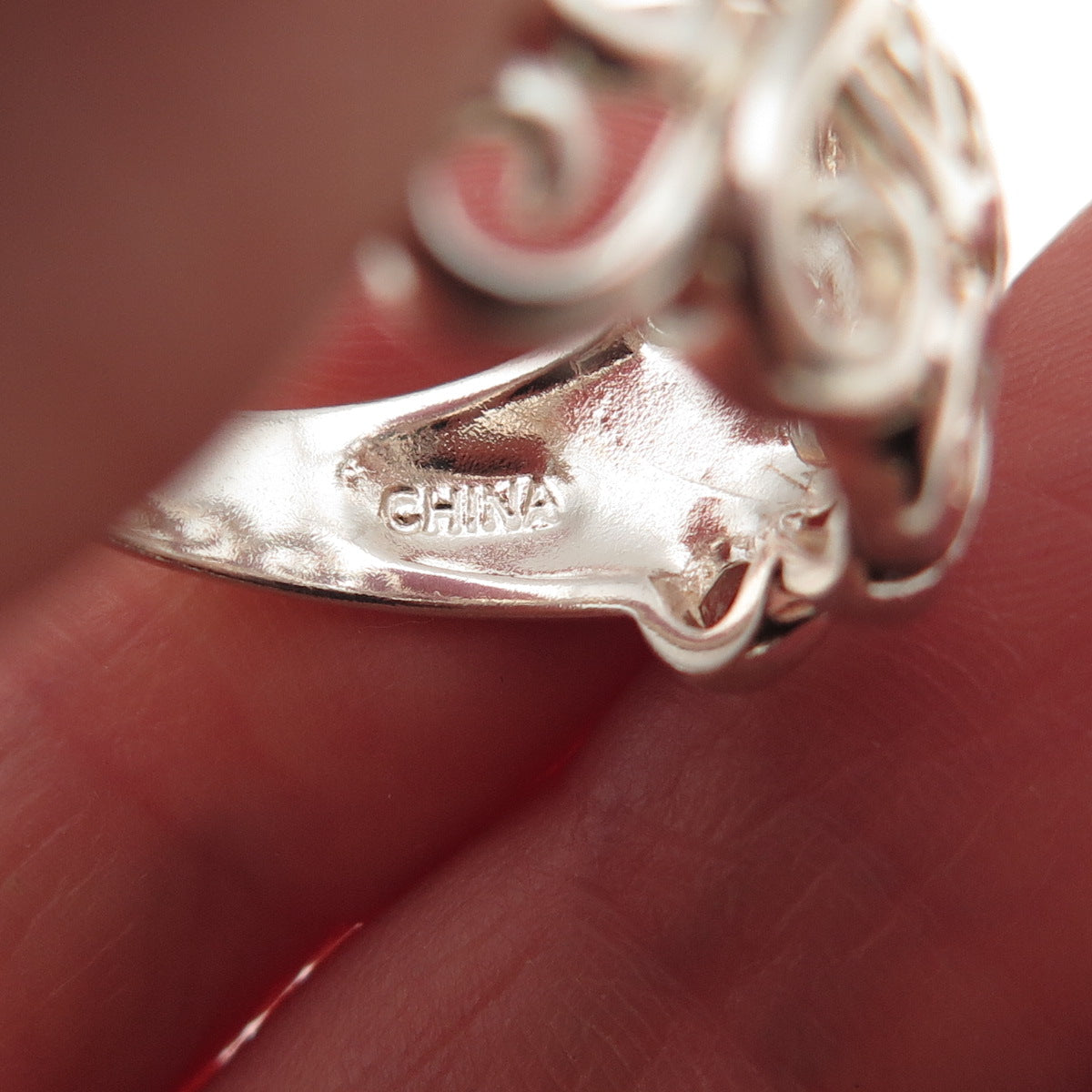 Ross Simons 925 Sterling Silver Vintage Modernist Swirl Ring Size 7